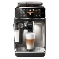 PHILIPS PHILIPS EP5447/90 Serie 5400 Latte GO Plus Kaffeevollautomat (Schwarz, Chrom, Scheibenmahlwerk aus Keramik, 15 bar, integrierter Milchbehälter)