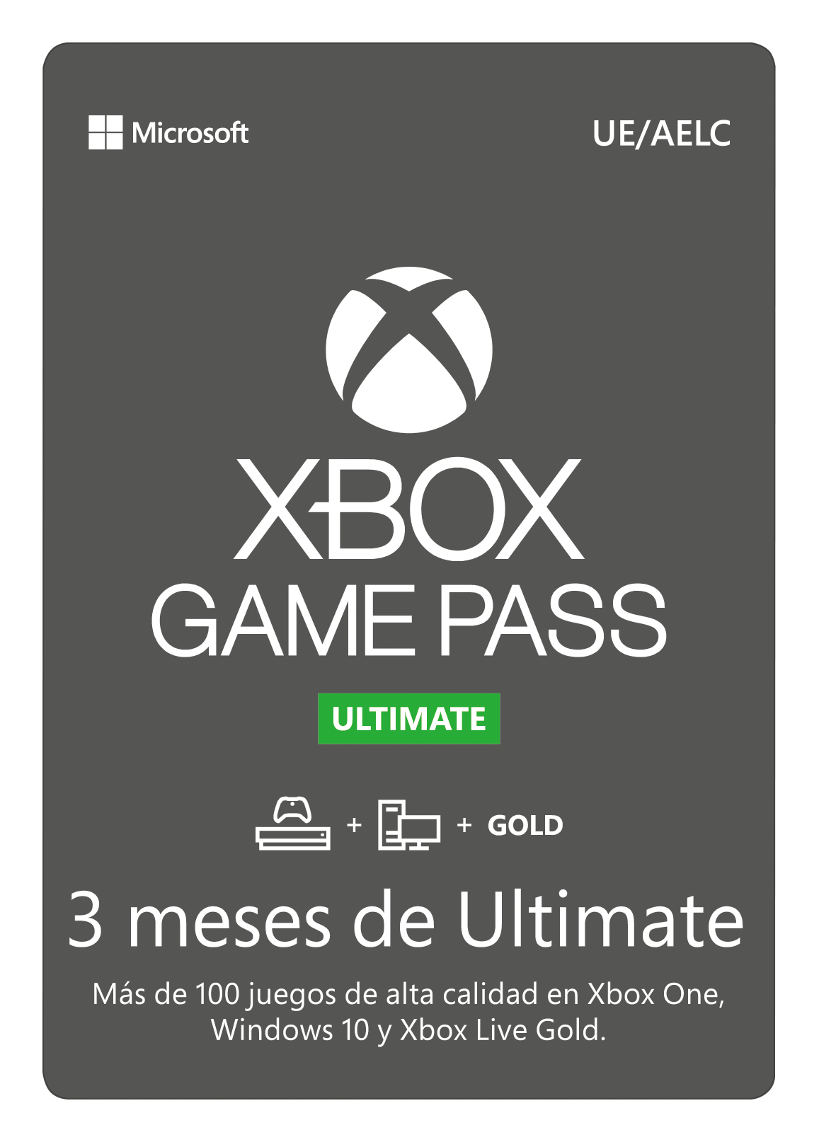 Tarjeta - Xbox Game Pass Ultimate 3 meses (Formato físico)