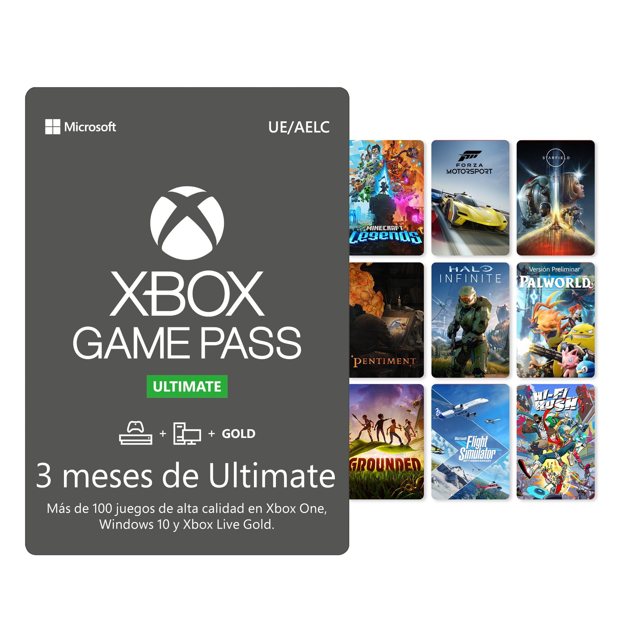 Tarjeta - Xbox Game Pass Ultimate 3 meses (Formato físico)