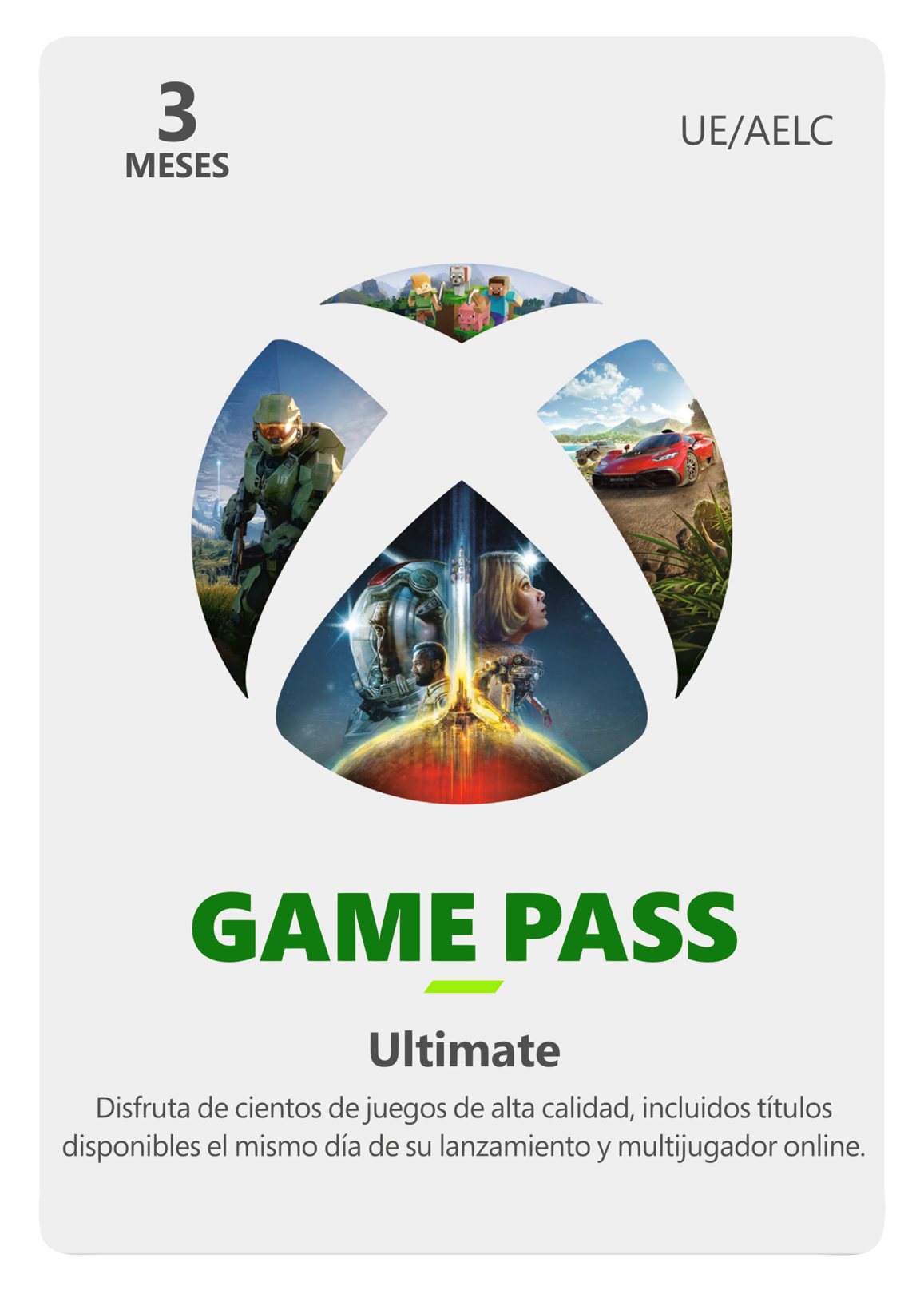 Tarjeta - Xbox Game Pass Ultimate 3 meses (Formato físico)