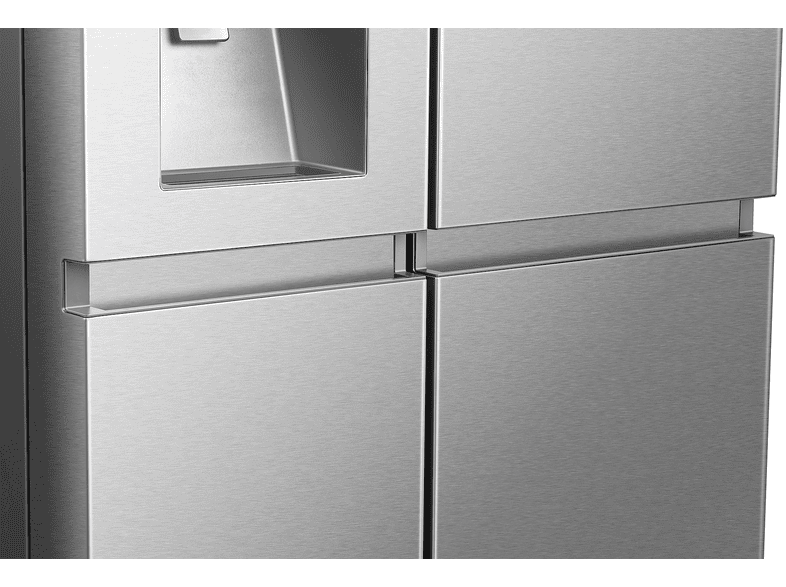Hisense RS818N4TIE1 Side by Side, Kühl- und Gefrierkombination (632 l, E, 1790 mm hoch, No Frost (verminderte Eisbildung), gebürstetes Metall) — Foto 5 von 5
