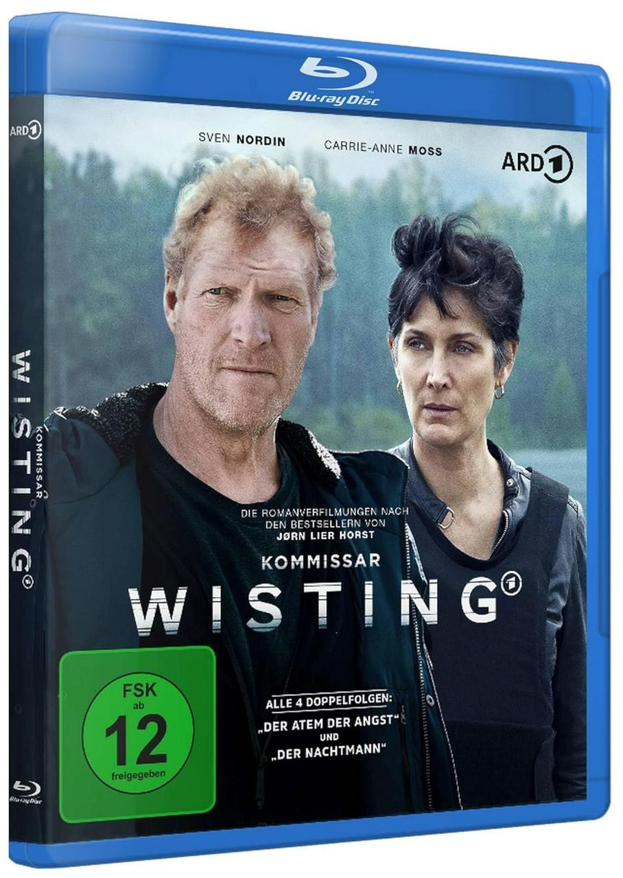 Blu-ray Disc von 'Wisting' mit zwei Personen auf dem Cover. Der Titel und das ARD 1 Logo sind sichtbar.