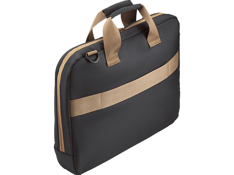 Thumbnail - HAMA Ultra Lightweight 13.3 - 14.1 Zoll Notebooktasche Aktentasche für Universal Recyceltes Polyester, Beige/Schwarz