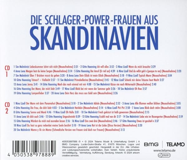 CD-Cover mit Trackliste auf Deutsch. Blauer Hintergrund, mit Text über 