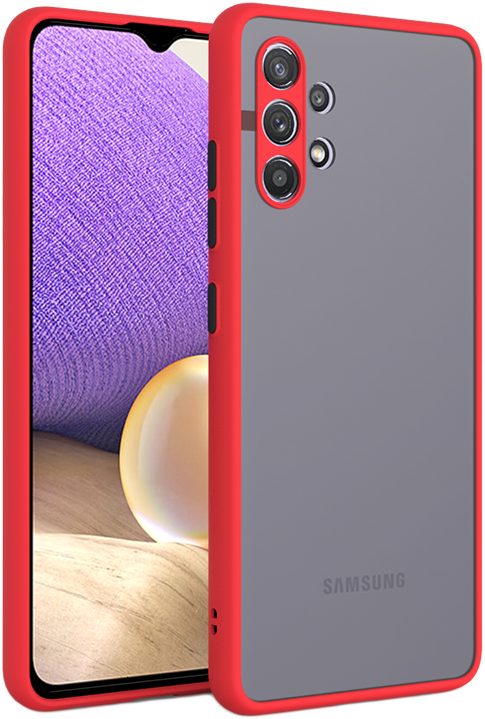 CELLECT Samsung Galaxy A35 5G műanyag tok, piros-fekete (MATT-A35-5G-RBK)