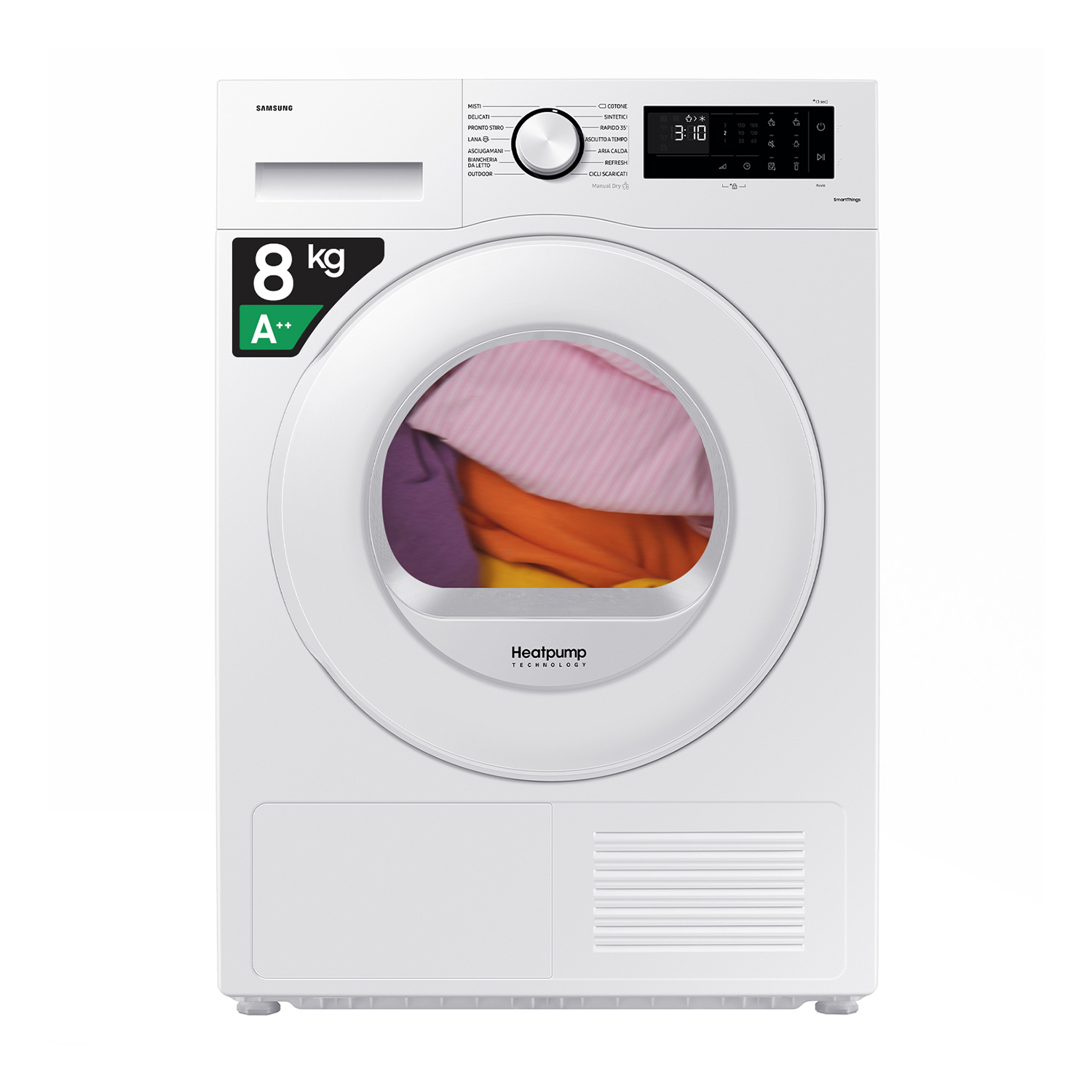 Samsung Dv80Cgc0B0Teet asciugatrice, 8 kg, 60 cm, Classe A++