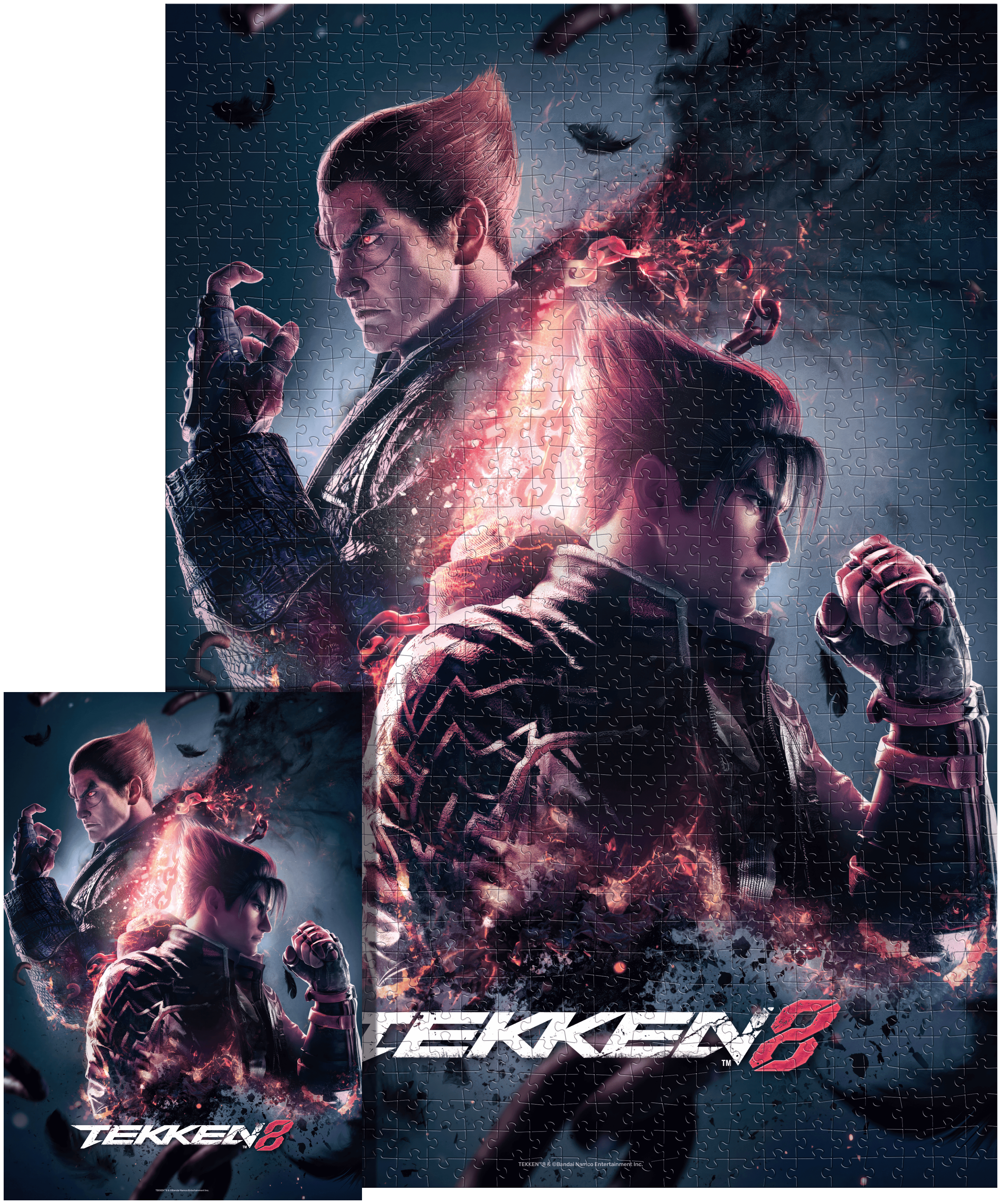Tekken 8 Puzzle, mit zwei Charakteren in Kampfpose.
