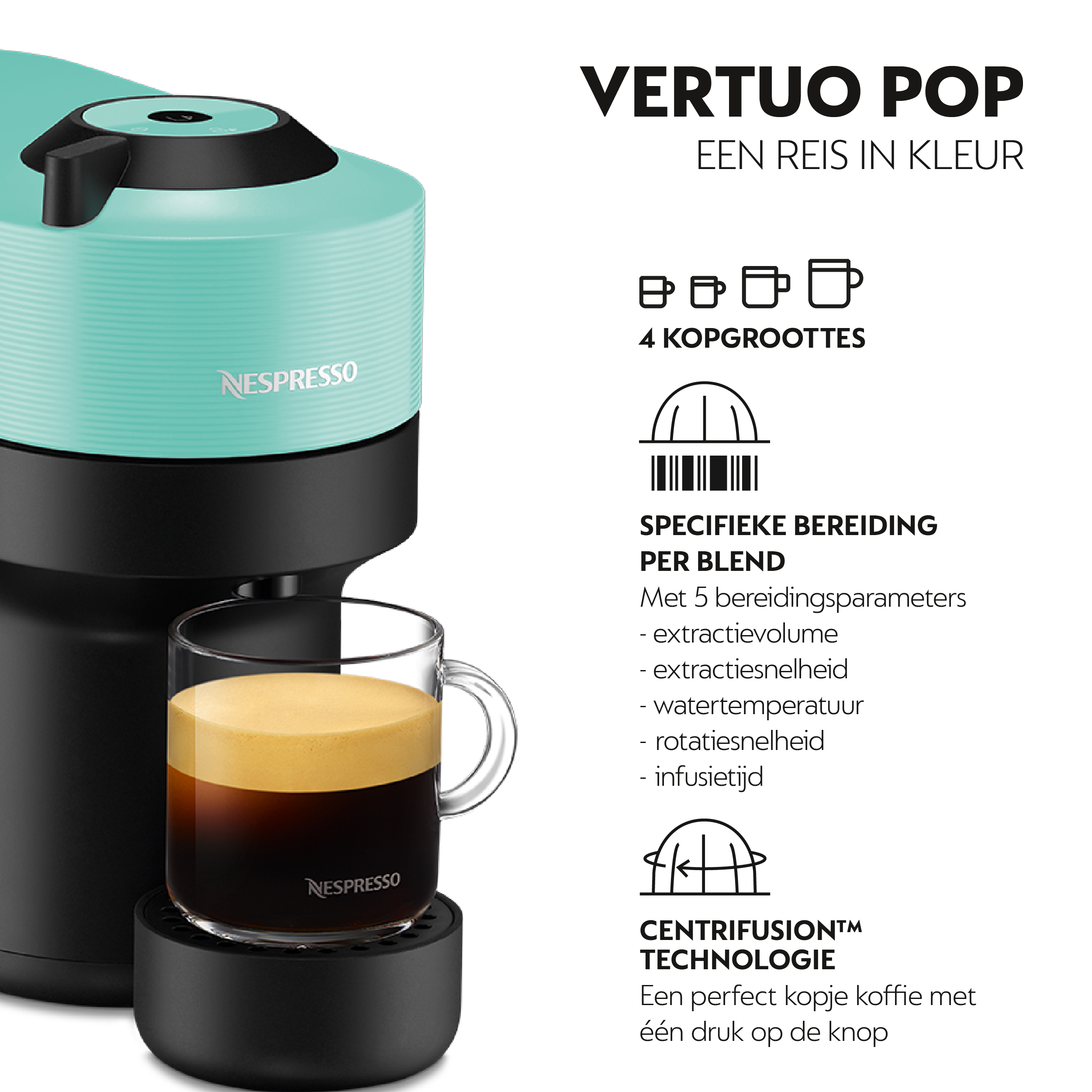 Machine a Cafe NESPRESSO KRUPS Vertuo Pop , Cafetiere