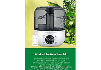 MEDISANA 45055 Ekranlı Aroma Fonksiyonlu 2.5L Buharlı Hava Nemlendirme Cihazı Beyaz_5