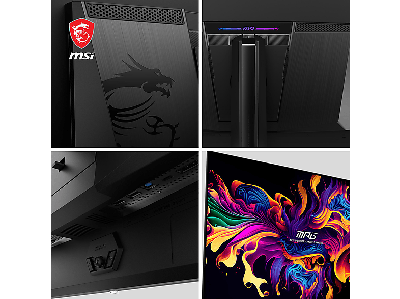 MSI MPG 321URXDE QD 31,5 Zoll Gaming Monitor, UHD 4K, 0,03 ms Reaktionszeit, 250 cd/m², 240 Hz, Schwarz — Foto 2 von 5