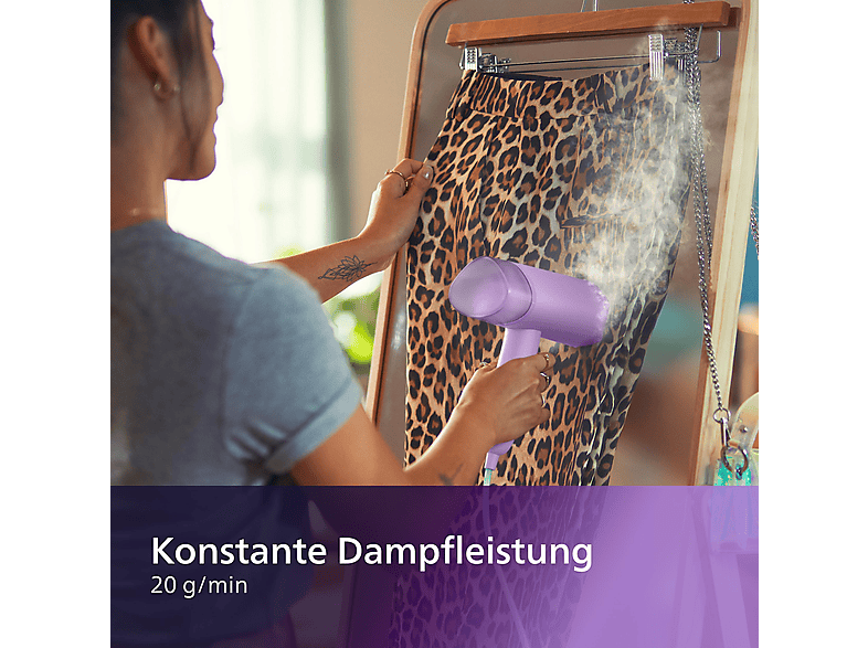 Thumbnail - PHILIPS STH3010/30 3000 Series Dampfstoß 20g/Min. Dampfglätter (1000 Watt