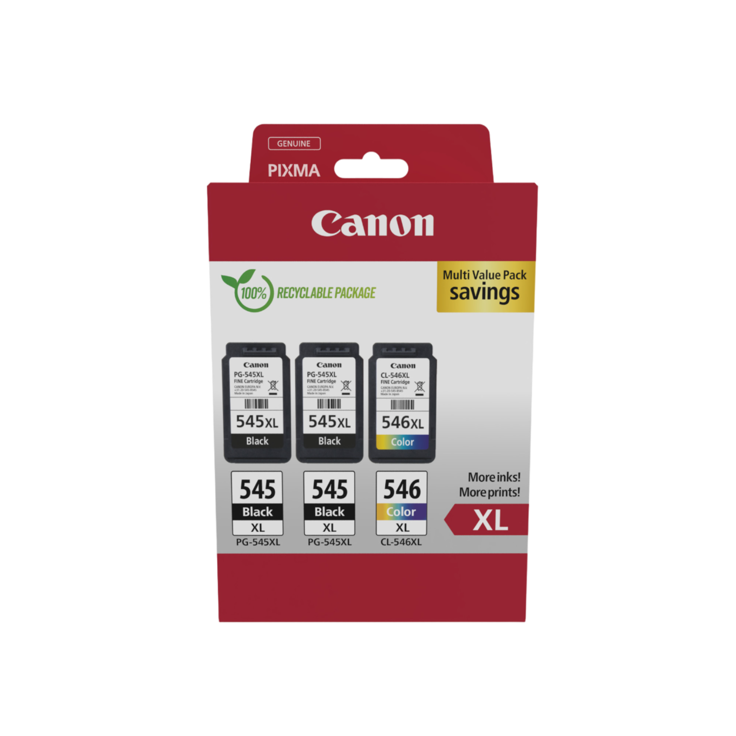 Canon Pg-545xl (x2)/cl-546xl Multicolor