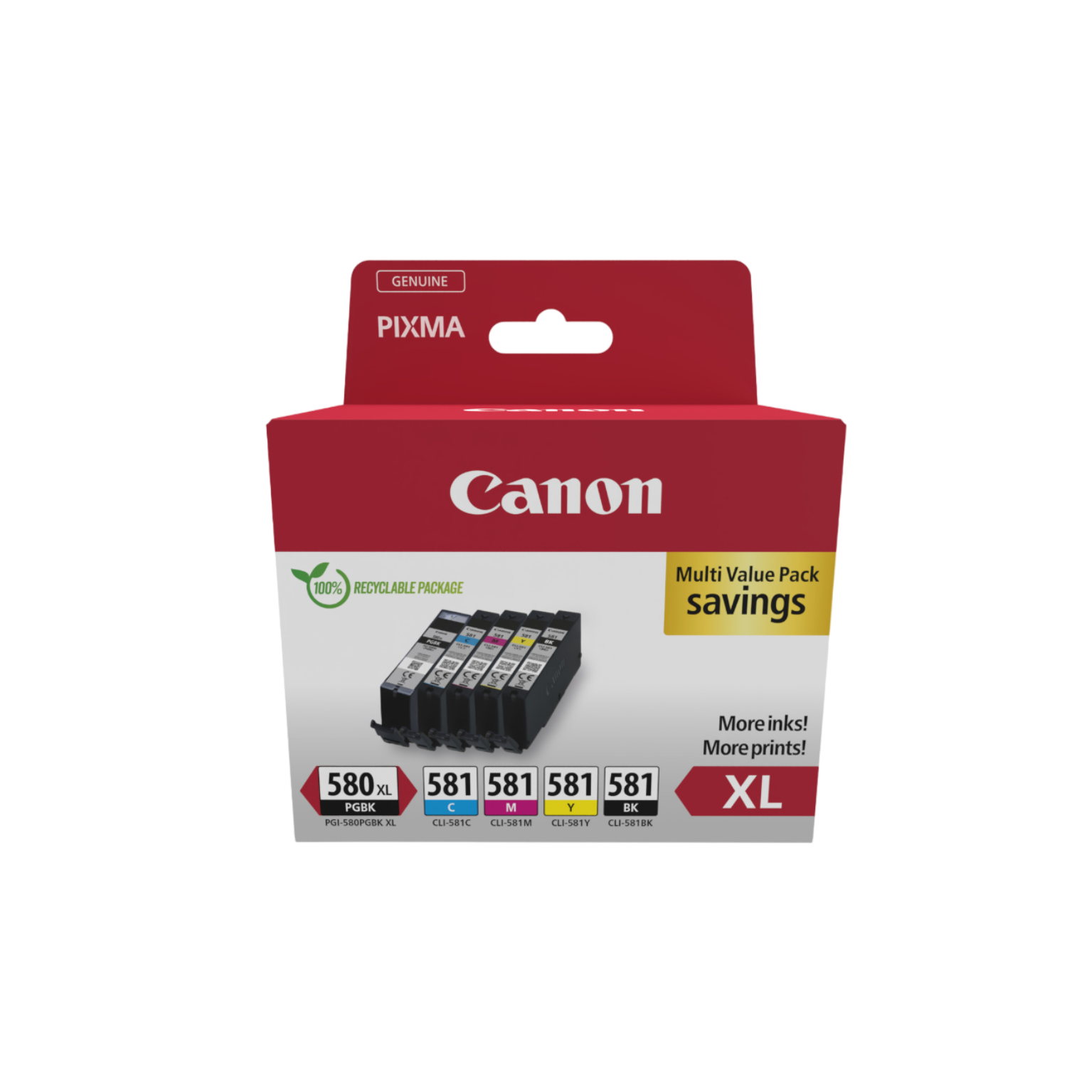 Canon Pgi-580xl/cli-581 (pgbk Bkcmy) Multicolor