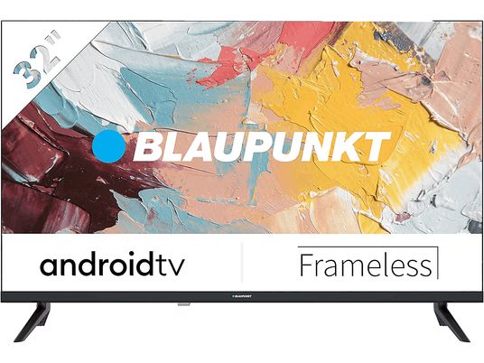 TV LED 32" -  Blaupunkt BA32H4382QEB , HD-ready, Smart TV, 720p, Android TV, Negro
