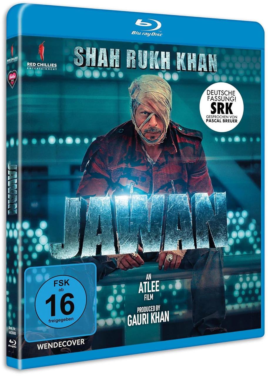 Ein Blu-ray-Filmcover mit einem Mann mit bandagiertem Kopf und dem Titel 'JANAN'.