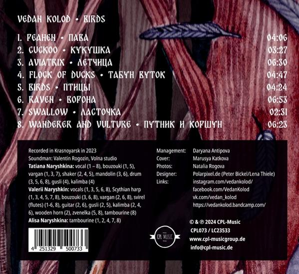 Ein CD-Cover mit Text und Bildern.