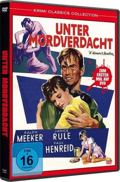DVD-Cover von Unter Mordverdacht, mit Schauspielern in einer dramatischen Szene.