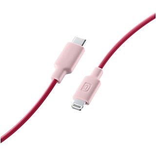 Cable USB - CellularLine Stylecolor, Conector de Lightning a  USB - C, 1 m, Rosa