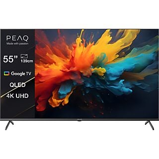 PEAQ PTV 55GQU-5024C 55 Zoll 4K QLED Smart Google TV