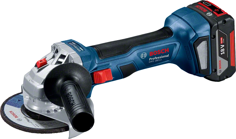 BOSCH PROFESSIONAL GWS 180-LI(115) Akkumulátoros sarokcsiszoló, 18V, akku és töltő nélkül (06019H9022), kék