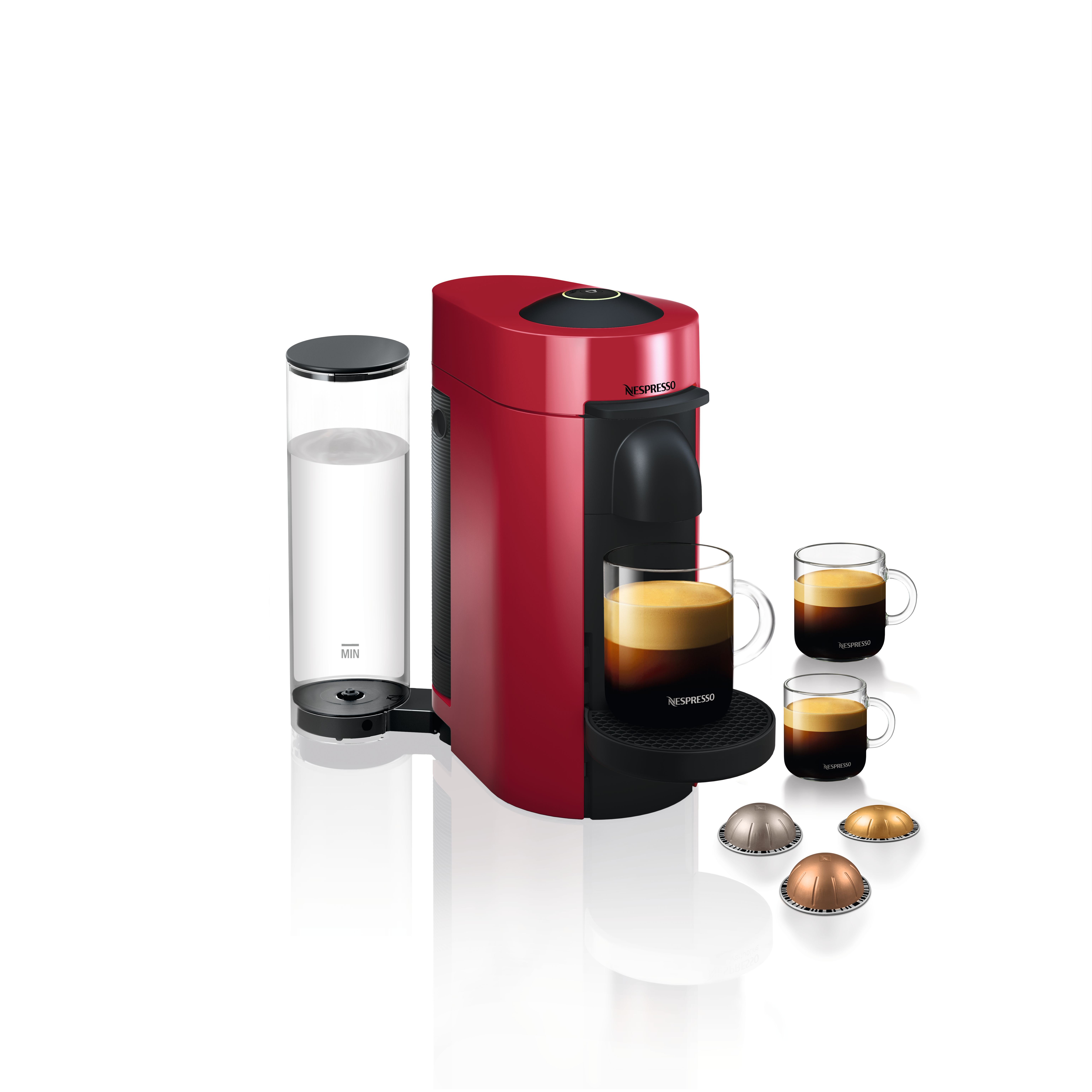 MAGIMIX  Nespresso Vertuo Plus (11389B) - Capsulemachine - Rood