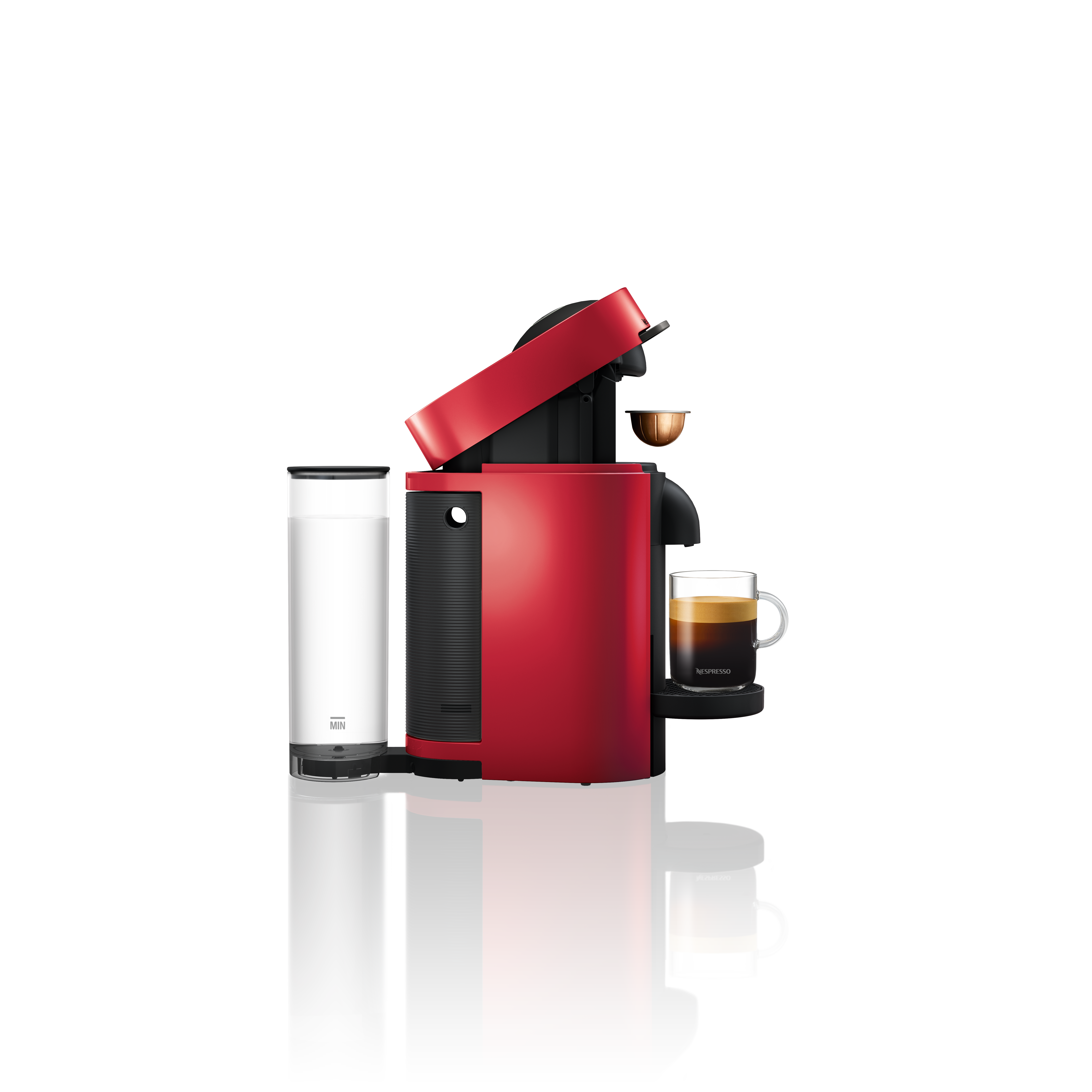 MAGIMIX  Nespresso Vertuo Plus (11389B) - Capsulemachine - Rood