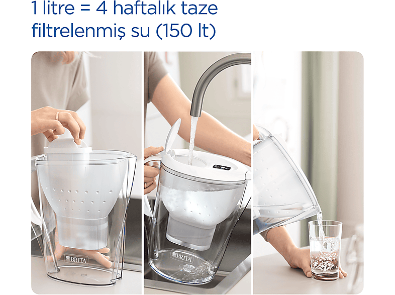 BRITA Marella XL 3.5 L Filtreli Sürahi Pro Mavi_2