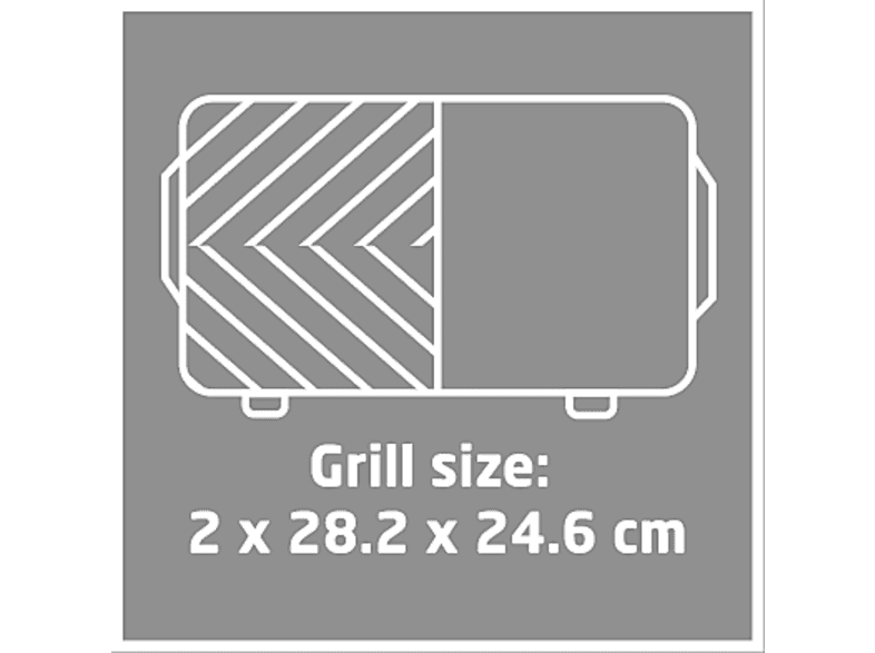 Koenic KTG 2424 M BBQ Tischgriller, Silber (2400 Watt) — Foto 4 von 4