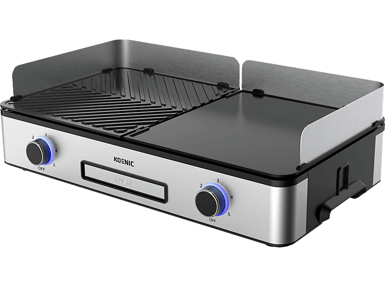 Koenic KTG 2424 M BBQ Tischgriller, Silber (2400 Watt)