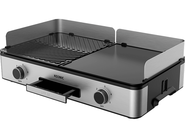 Koenic KTG 2424 M BBQ Tischgriller, Silber (2400 Watt) — Foto 3 von 4