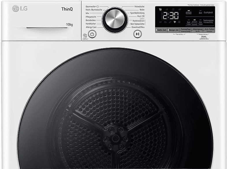 LG V9AYXT Wärmepumpentrockner Vivace (10 kg, Weiß)