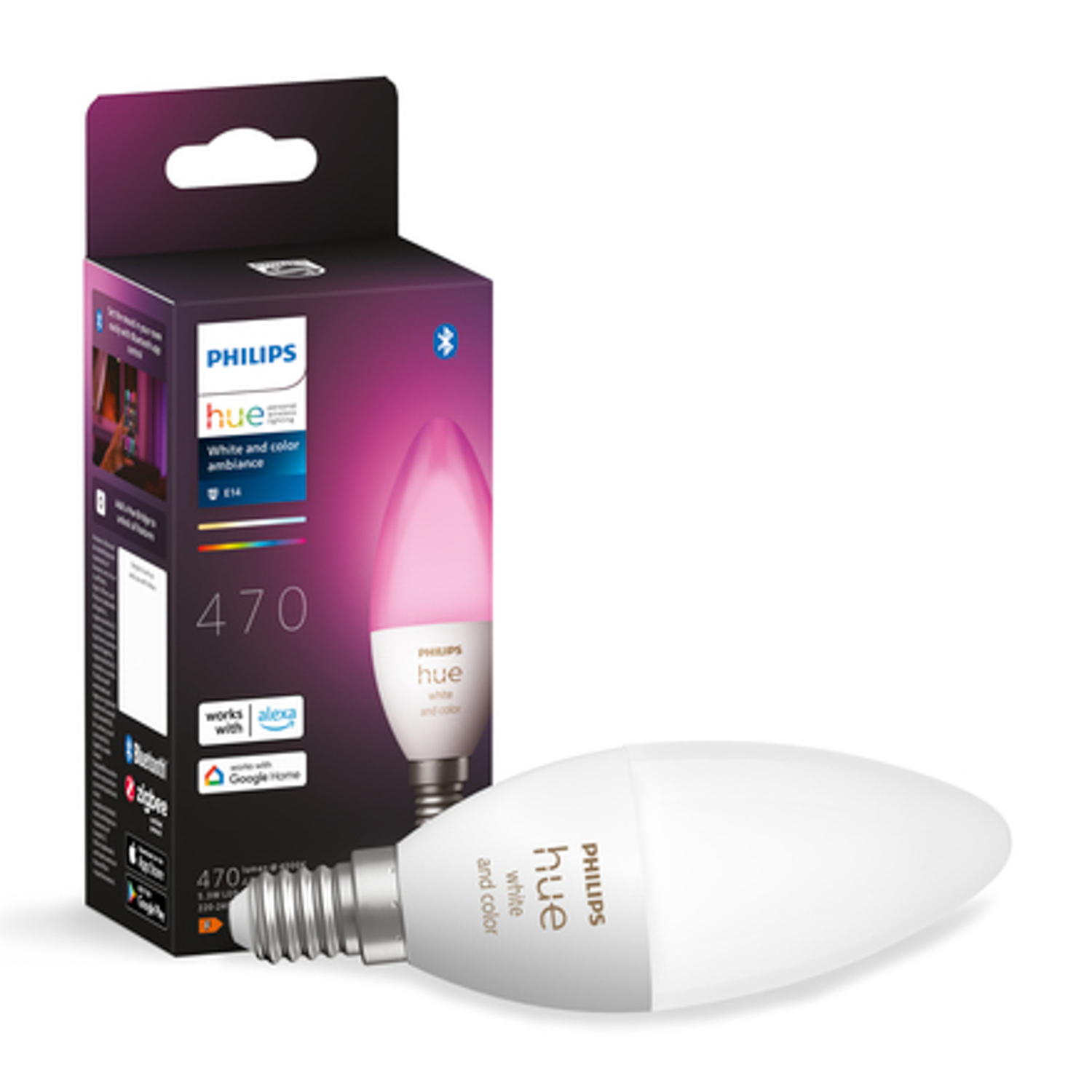 Lampadina LED Philips HUE Hue WhiteColor E14 5.3W
