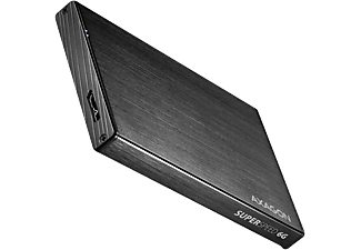 AXAGON USB 3.2 Gen1 külső HDD/SSD alumínium ház, 2,5" SATA-III, USB-A, fekete (EE25-XA6)