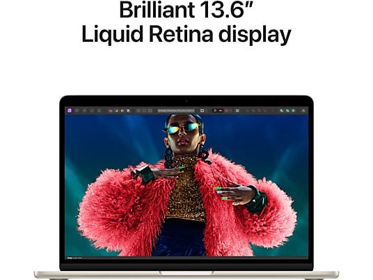 APPLE MacBook Air (2024) Sterrenlicht - 13.6 inch - Apple M3 10-core GPU - 8 GB - 512 GB