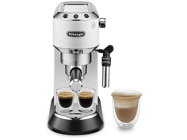 Macchina Caffè Espresso De'Longhi Dedica Ec685, 1350 W, Bianco Opaco
