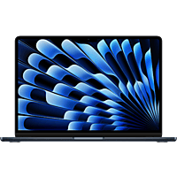 MediaMarkt APPLE MacBook Air (2024) Middernacht - 13.6 inch - Apple M3 10-core GPU - 8 GB - 512 GB aanbieding