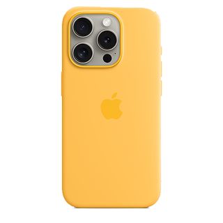 Apple Funda de silicona con MagSafe para el iPhone 15 Pro, Amarillo solar