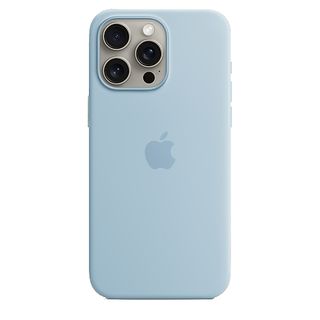 Apple Funda de silicona con MagSafe para el iPhone 15 Pro Max, Azul claro