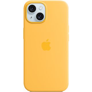 Apple Funda de silicona con MagSafe para el iPhone 15, Amarillo solar