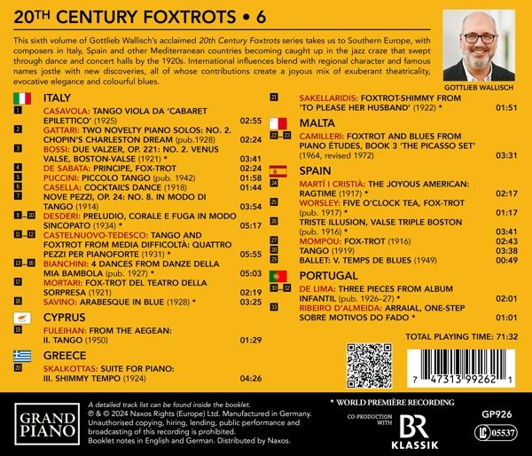 Rückseite einer CD mit Text und einem Foto eines Mannes mit Brille.