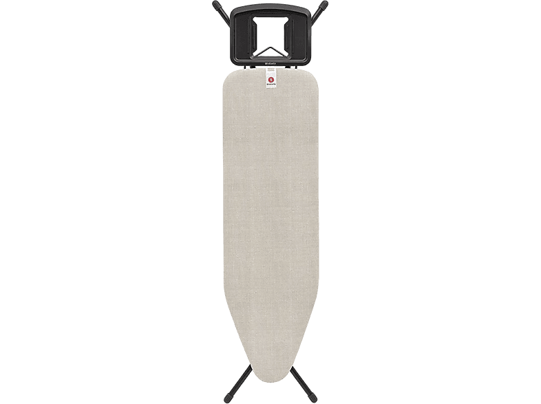 Brabantia 236129 Bügelbrett B 124x38cm, für Dampfbügeleisen - Denim Grey; Bügeltisch