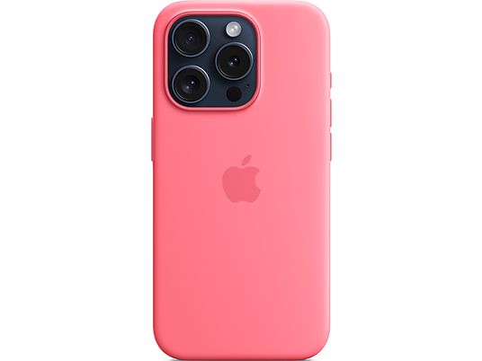 APPLE Silikon Case mit MagSafe - Schutzhülle (Passend für Modell: Apple iPhone 15 Pro)
