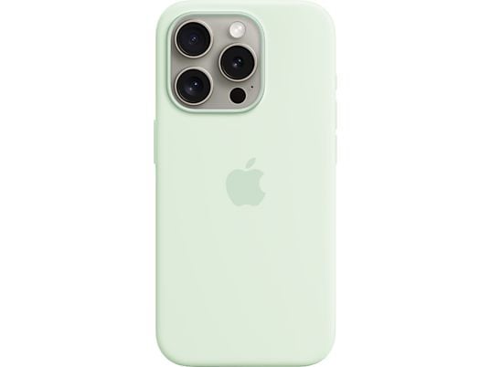 APPLE Silikon Case mit MagSafe - Schutzhülle (Passend für Modell: Apple iPhone 15 Pro)