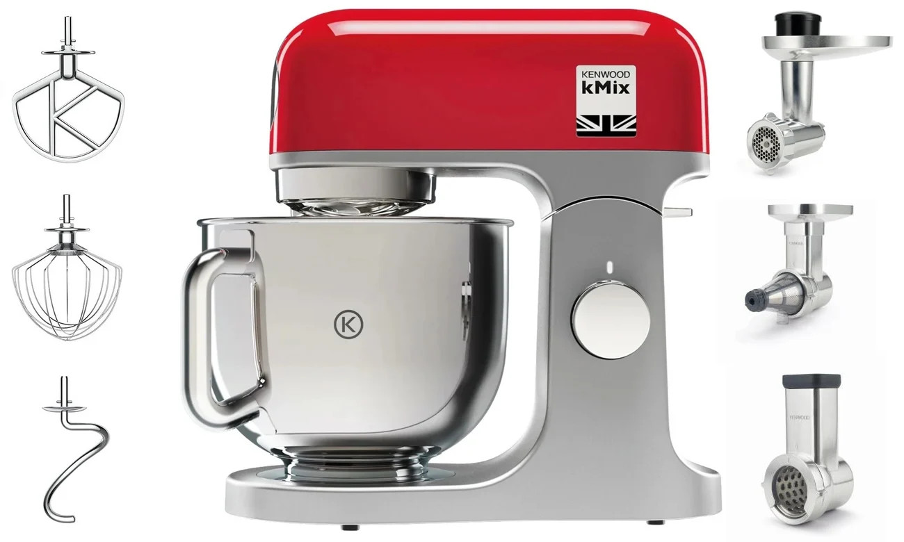 Robot planetarny KENWOOD KMX750RD+3ATT kMix Czerwony