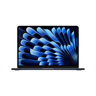 APPLE MacBook Air (2024), MRXW3D/A, Notebook, mit 13,6 Zoll Display, M3 Prozessor, 8 GB RAM, 512 GB SSD, Mitternacht, macOS
