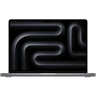 APPLE MacBook Pro 14 Zoll (2024), M3 Chip 8-Core und 10-Core GPU, 16 GB RAM, 1 TB SSD, 70W Power Adapter, Space Grau