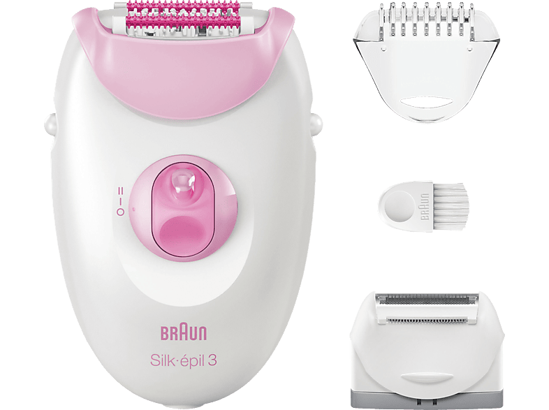 BRAUN Silk-épil 3 3-031 Epilierer, Rosa