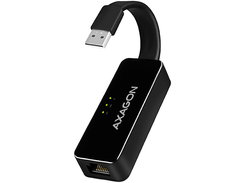 AXAGON USB 2.0 hálózati RJ-45 LAN adapter, 10/100 Mbps, USB-A, fekete (ADE-XR)