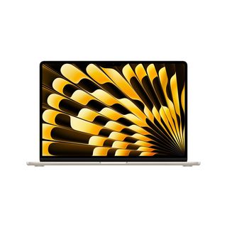APPLE MacBook Air (2024), MRYT3D/A, Notebook, mit 15,3 Zoll Display, M3 Prozessor, 8 GB RAM, 512 GB SSD, Polarstern, macOS