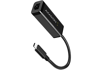 AXAGON USB 3.2 Gen1 hálózati RJ-45 Gigabit LAN adapter, 10/100/1000 Mbps, USB Type-C, fekete (ADE-SRC)